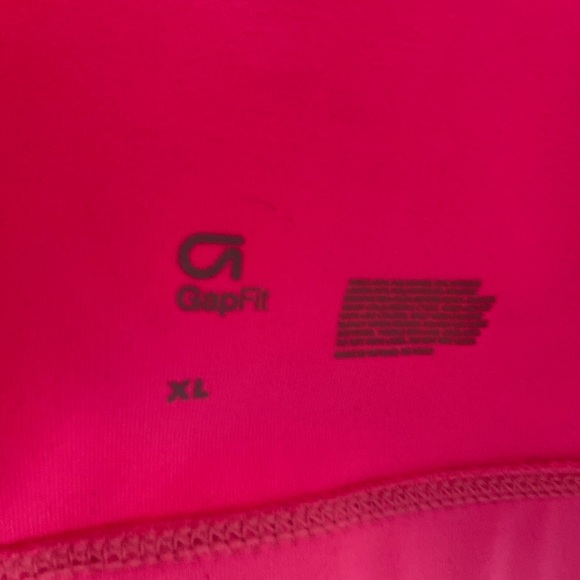Gap  Neon Pink Sports Bra SZ XL - Picture 3 of 4